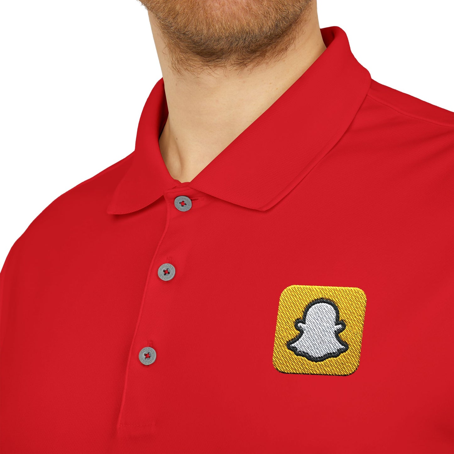 Snapchat Logo Adidas Performance Polo
