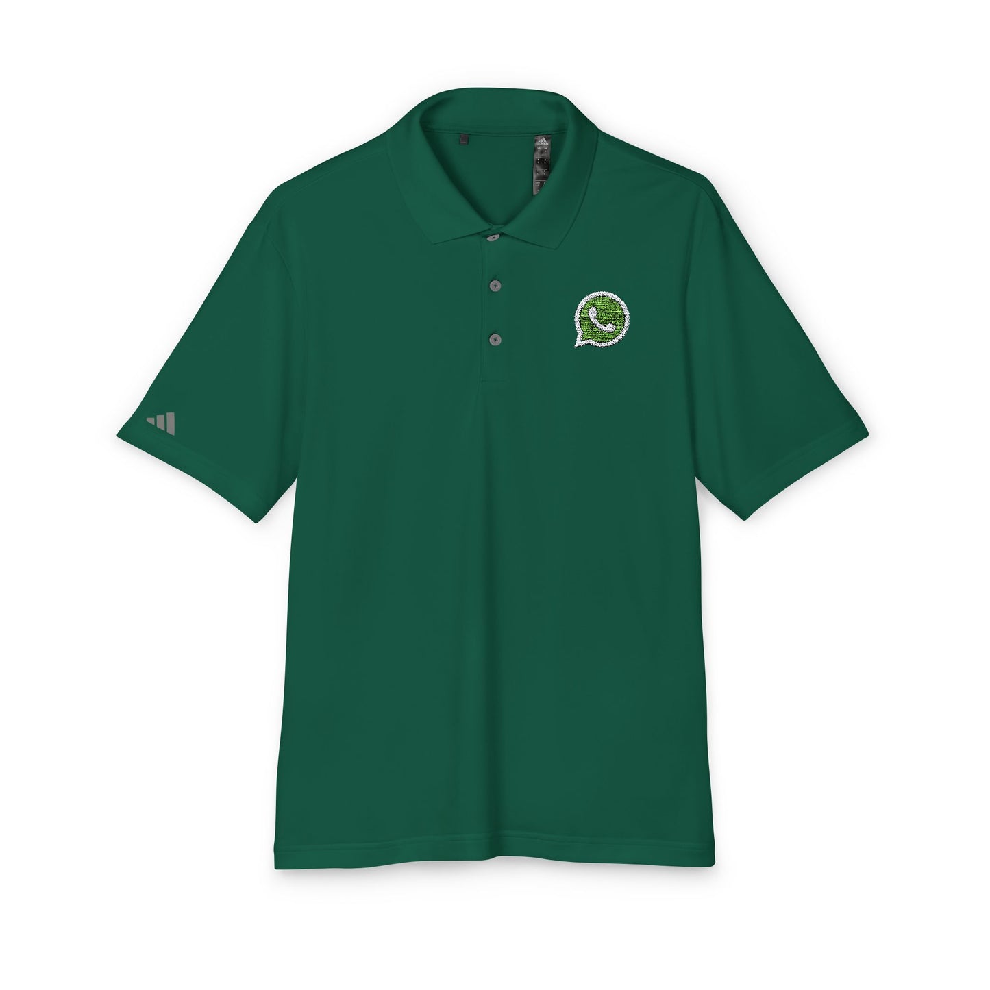 WhatsApp Logo Adidas Performance Polo