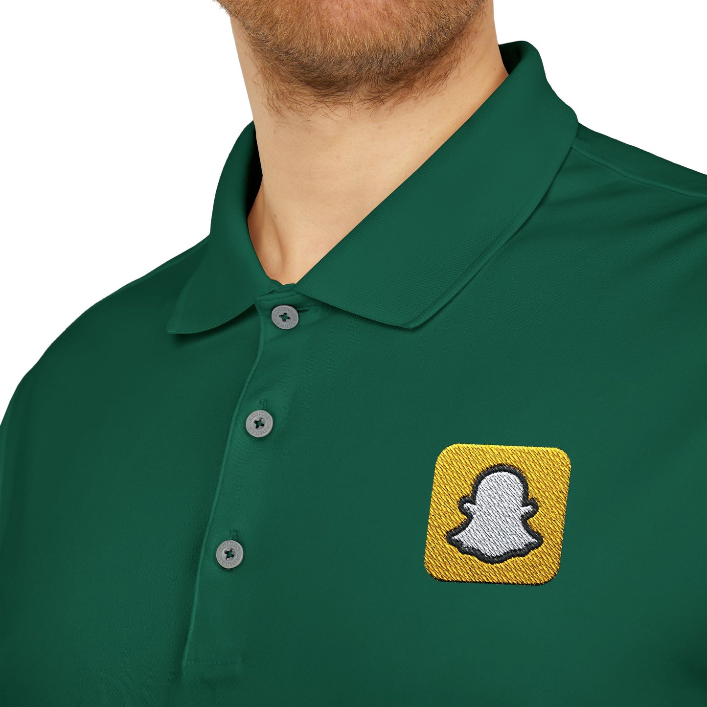 Snapchat Logo Adidas Performance Polo