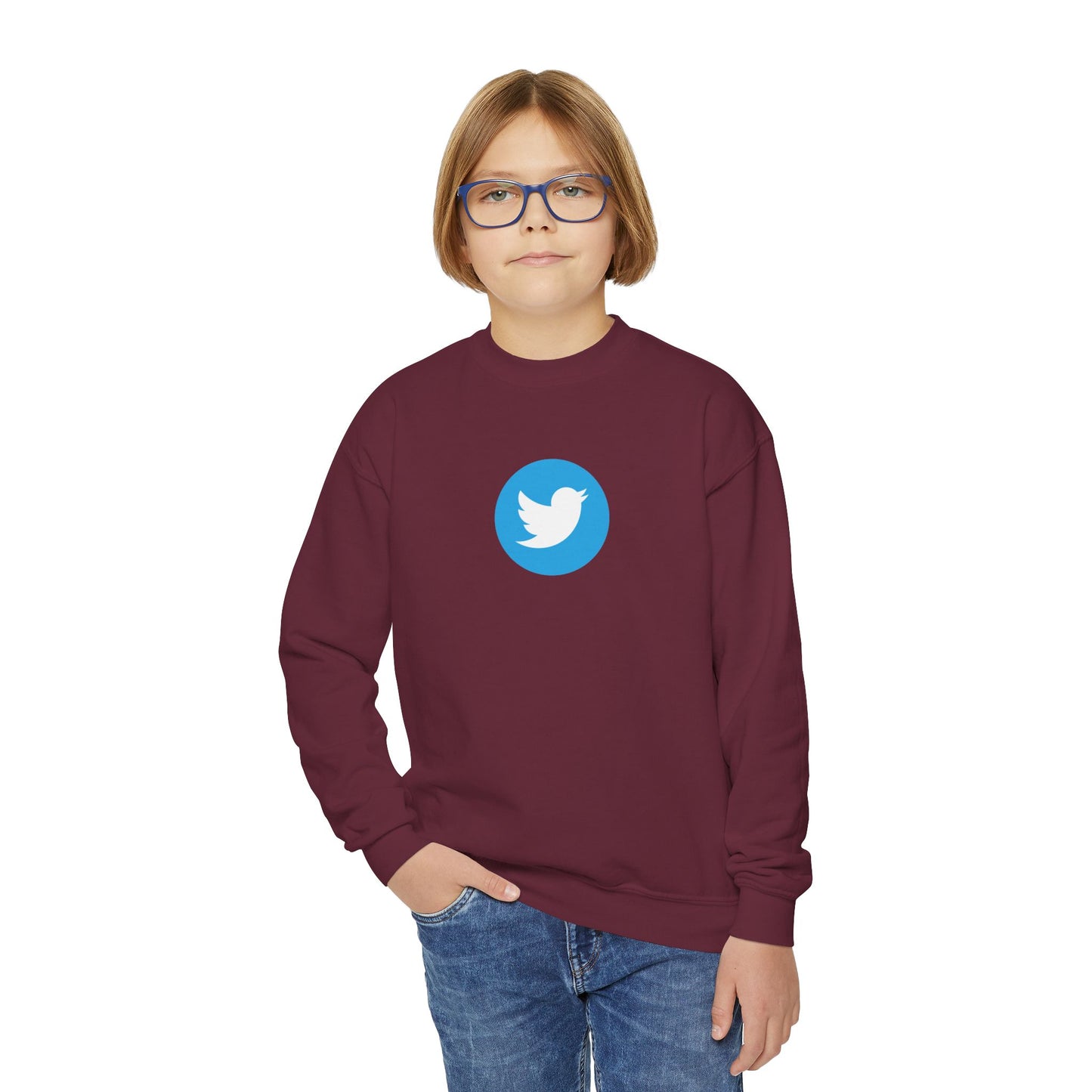 Twitter Logo Youth Sweatshirt