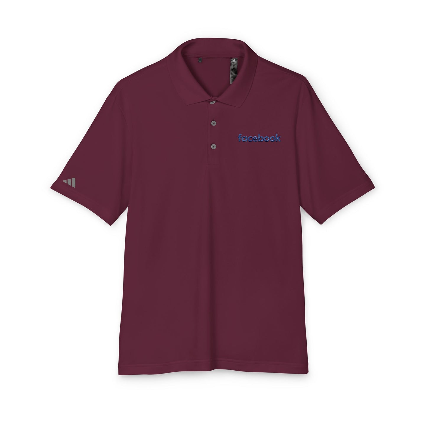 Facebook Logo Adidas Performance Polo