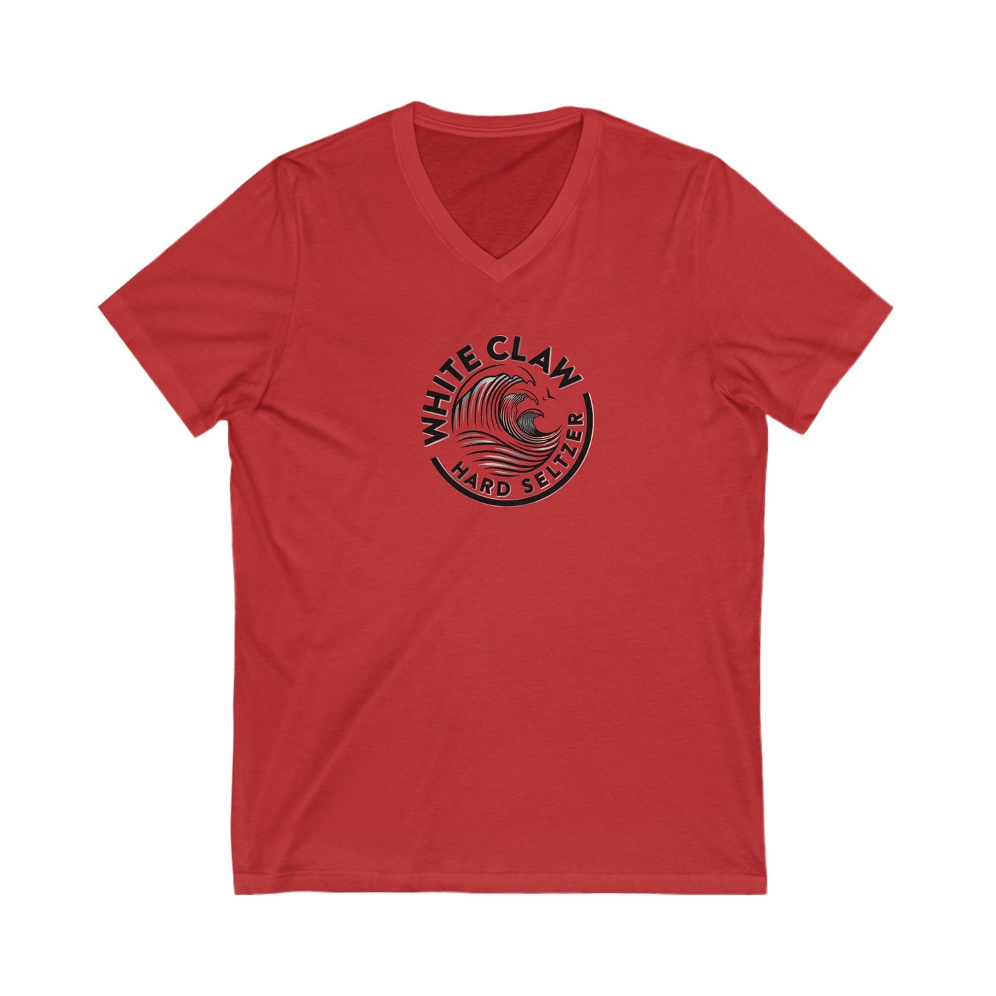 White Claw Logo Adult V-Neck T-Shirt