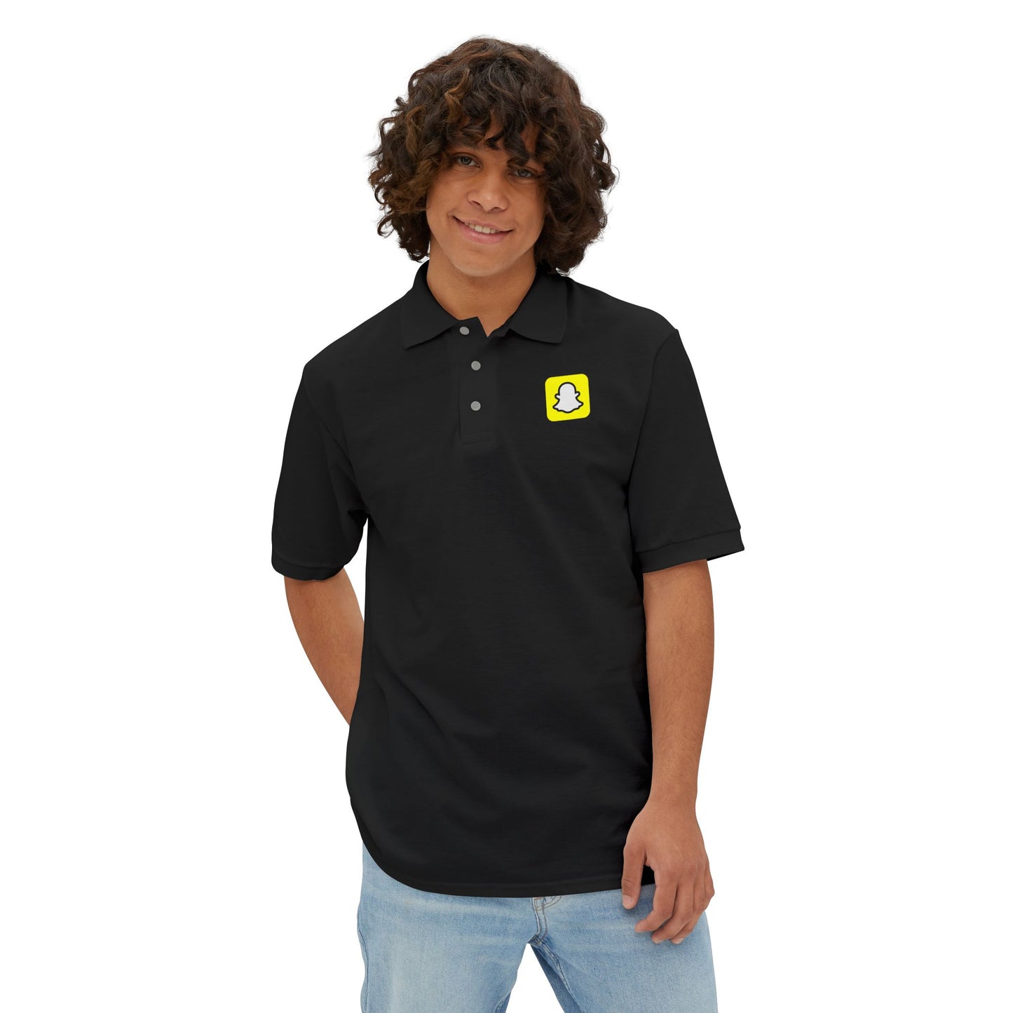 Snapchat Logo Polo Shirt