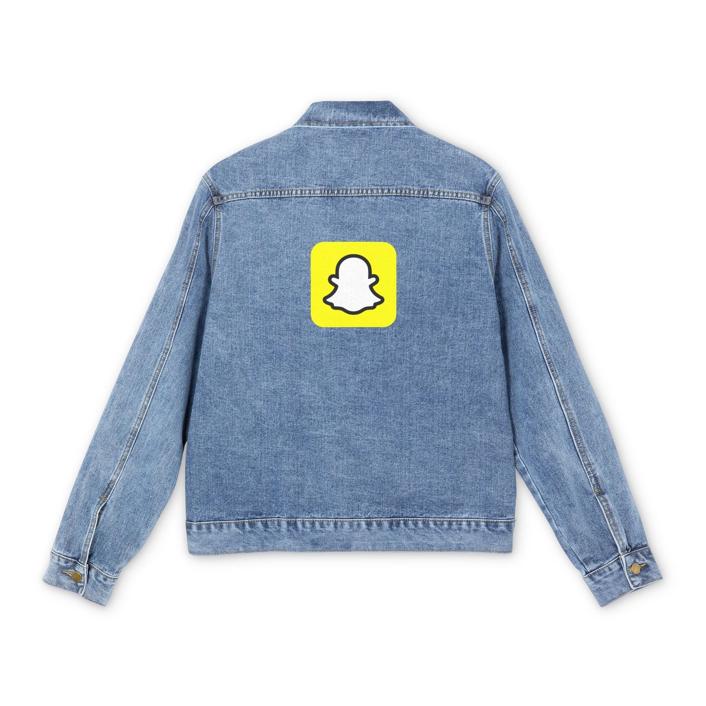 Snapchat Logo Adult Denim Jacket