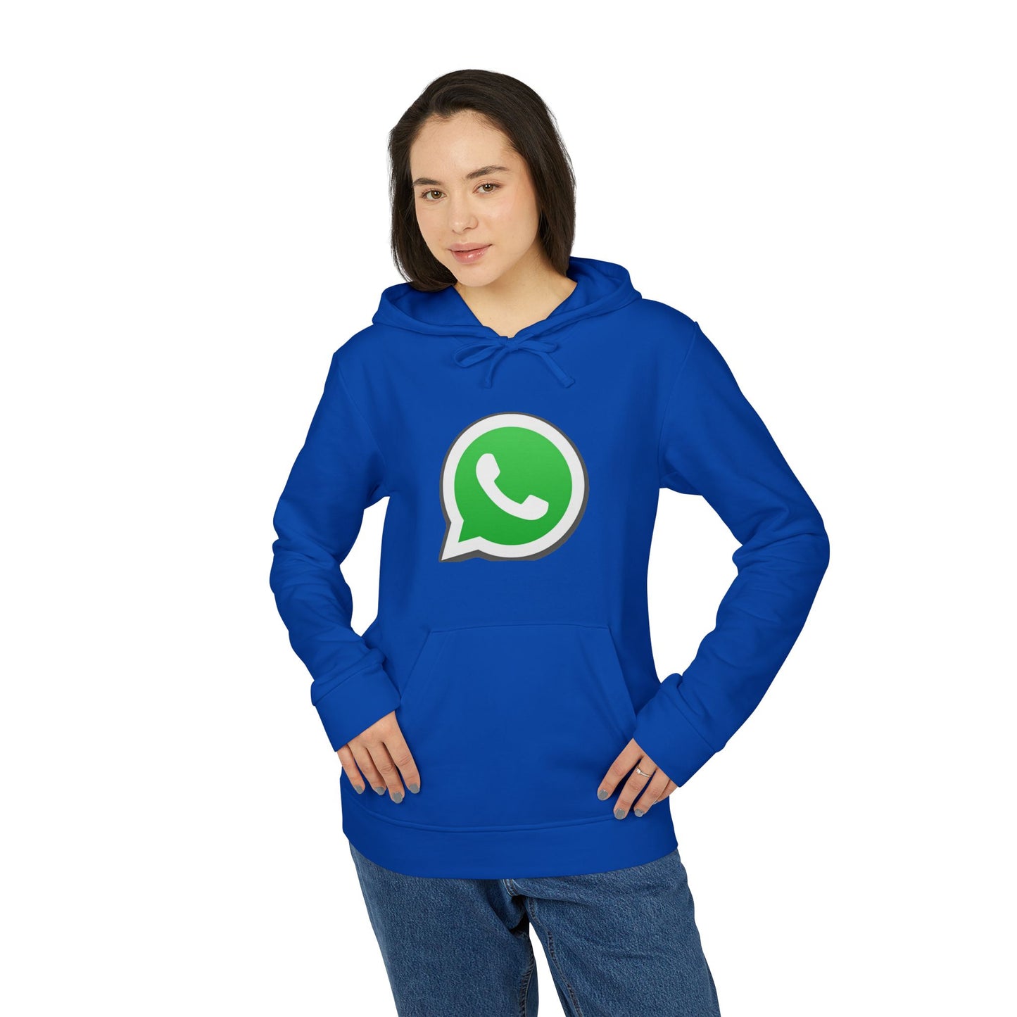 WhatsApp Logo Adidas Adult Hoodie