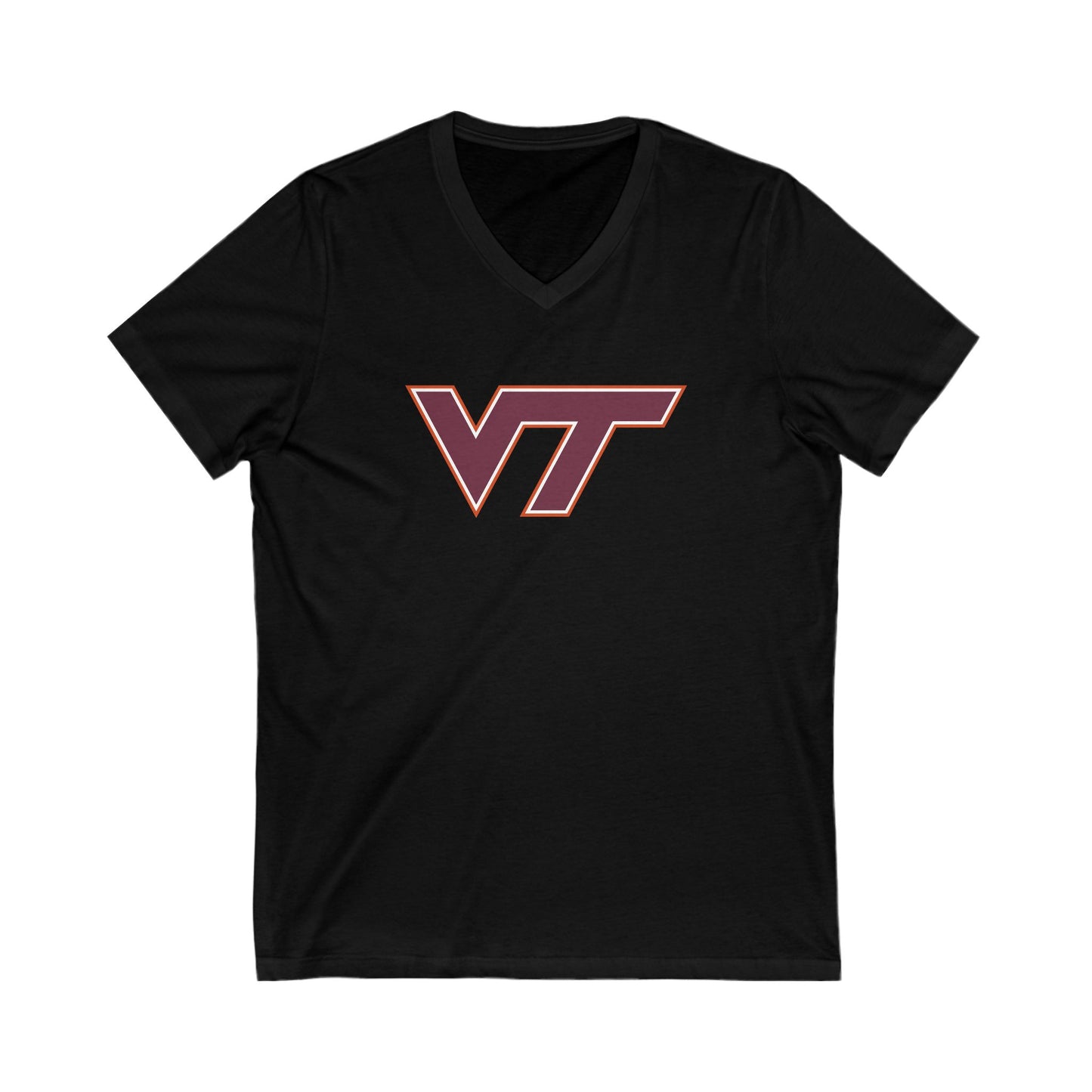 Virginia Tech Hokies Adult V-Neck T-Shirt