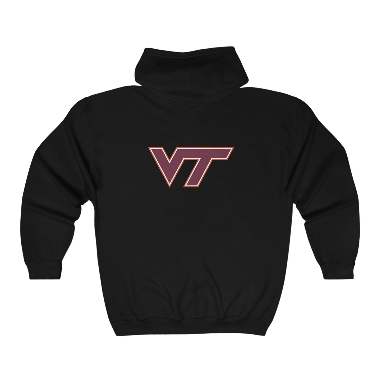 Virginia Tech Hokies Adult Zip-Up Hoodie