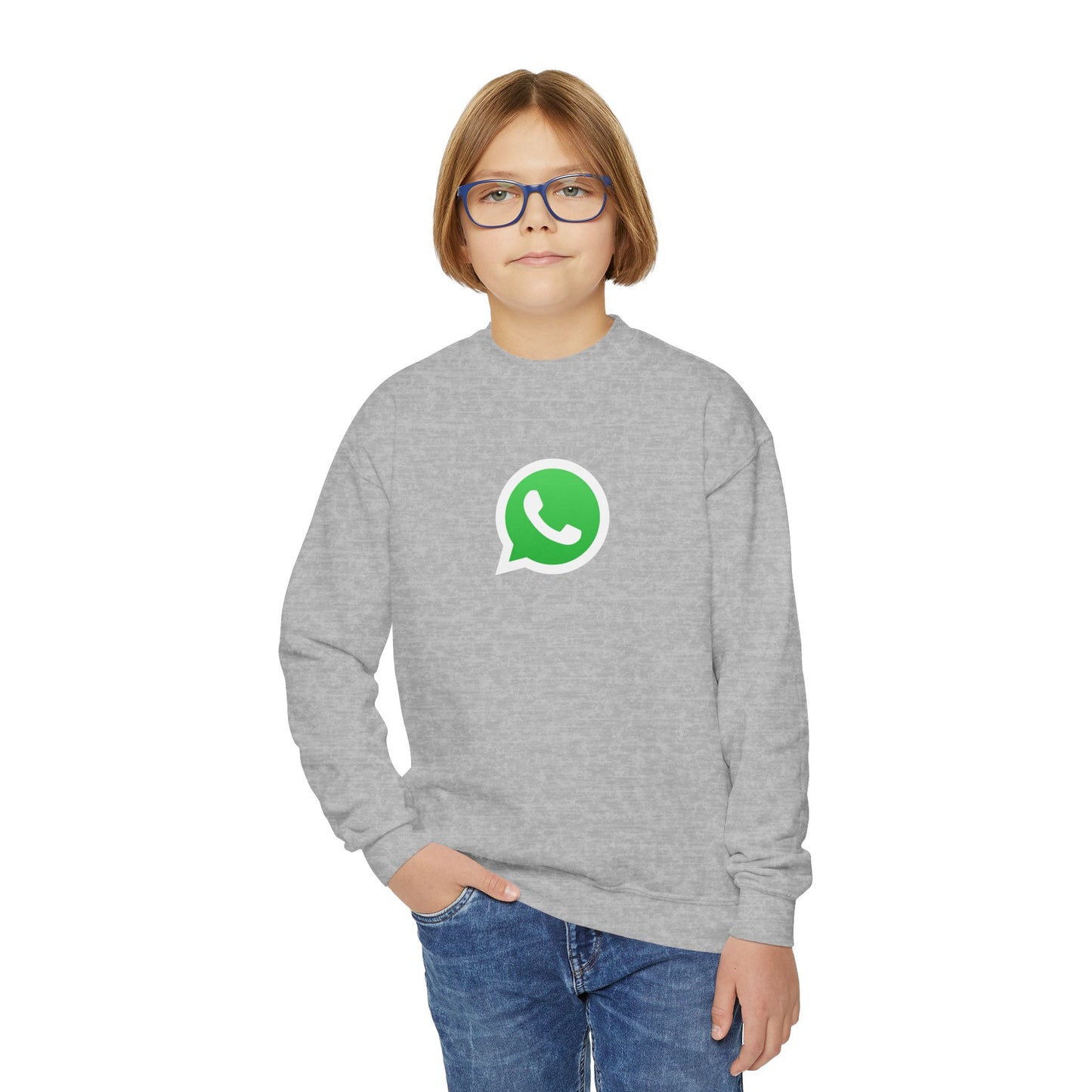 WhatsApp Logo Youth Sweatshirt