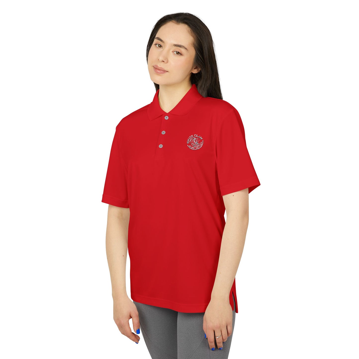 White Claw Logo Adidas Performance Polo