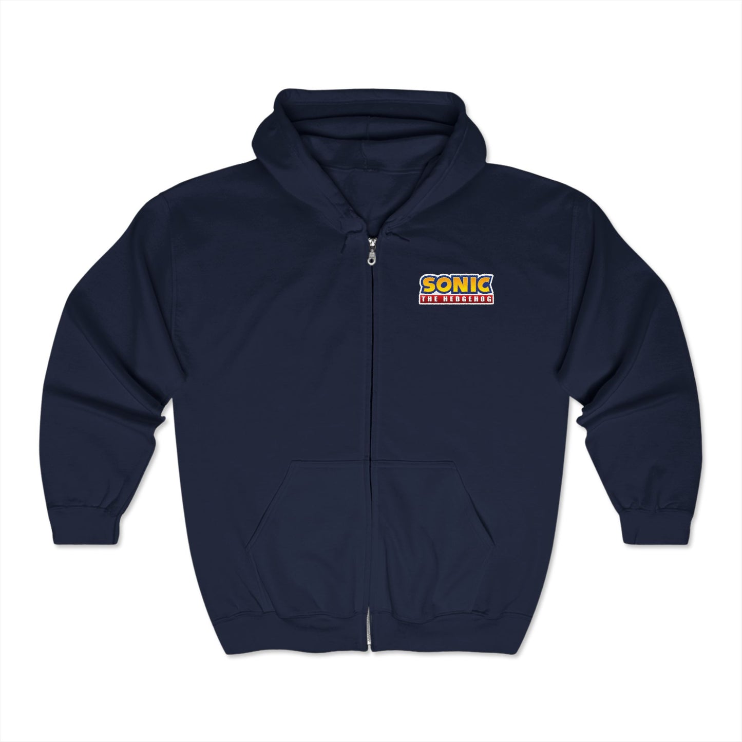 SONIC-The Hedgehog Adult Zip-Up Hoodie