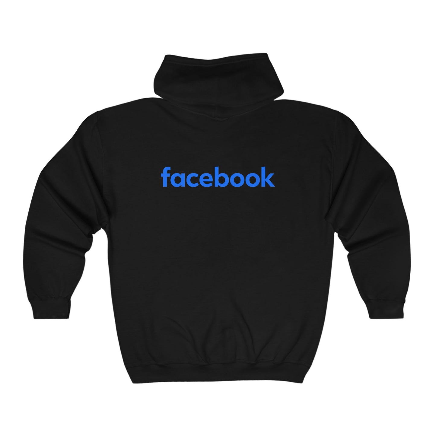 Facebook Logo Adult Zip-Up Hoodie
