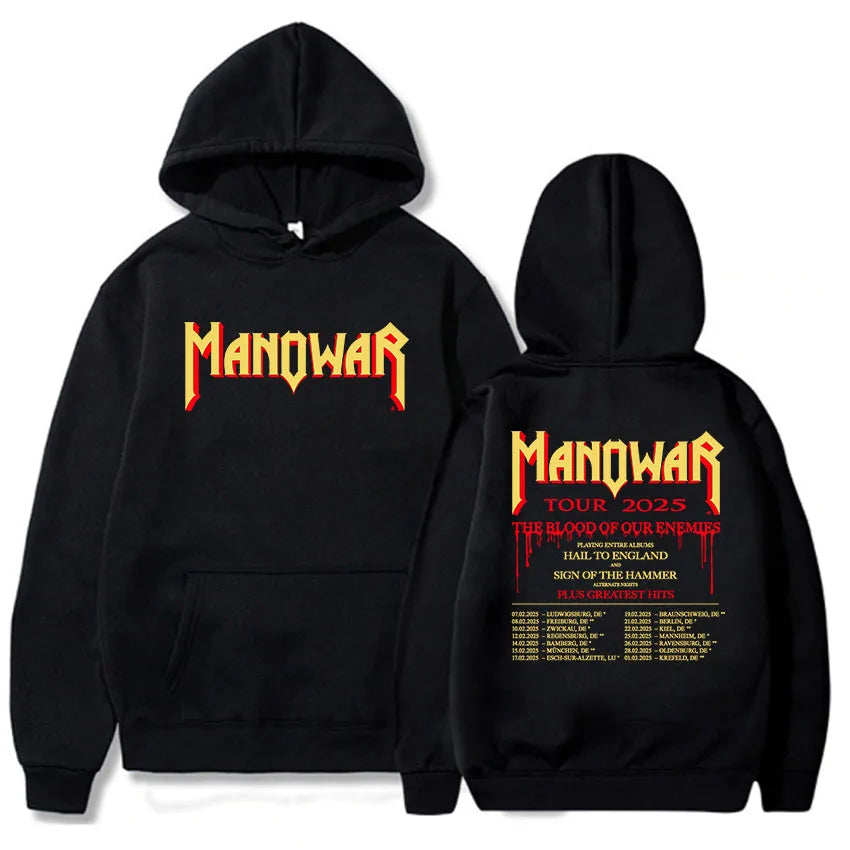 The Blood Of Our Enemies Manowar Tour 2025 Hoodie