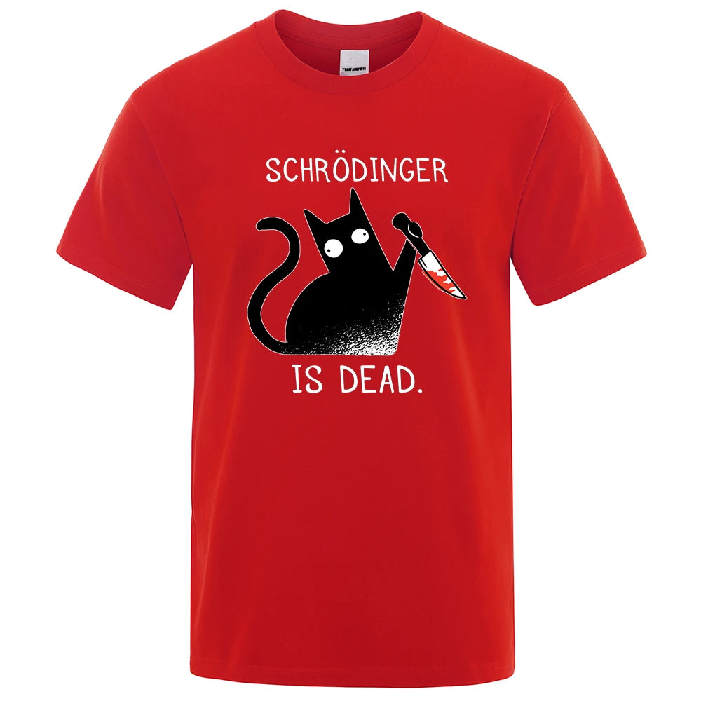 Black Cat Murder Schrödinger T-Shirt