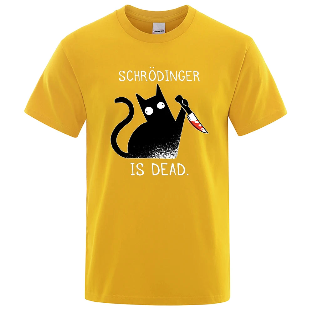 Black Cat Murder Schrödinger T-Shirt