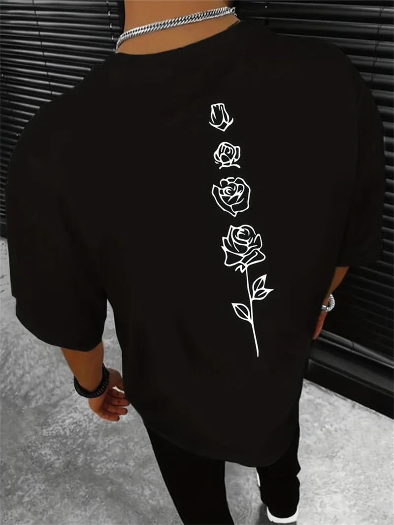 Rose Pattern T-Shirt