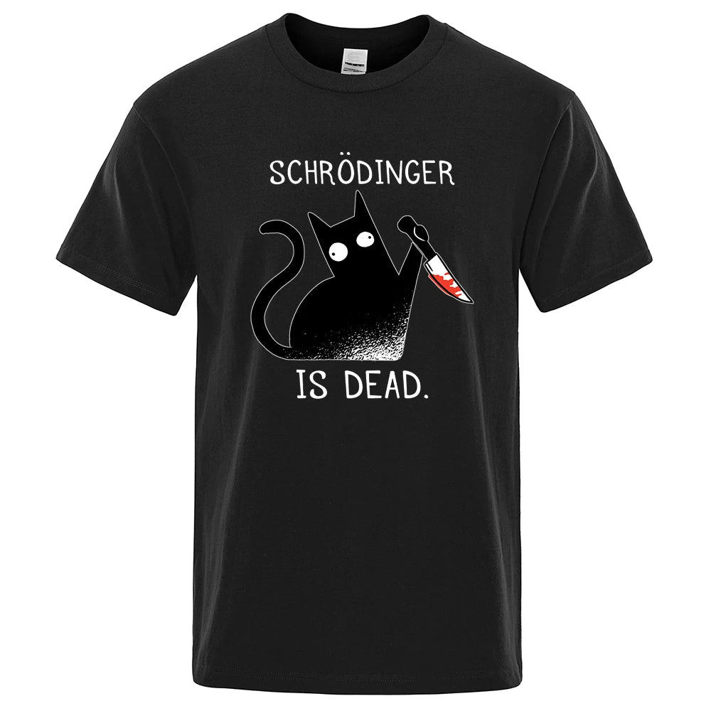 Black Cat Murder Schrödinger T-Shirt