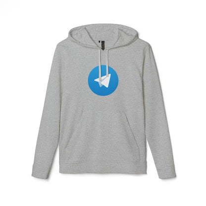 Telegram Logo Adidas Adult Hoodie