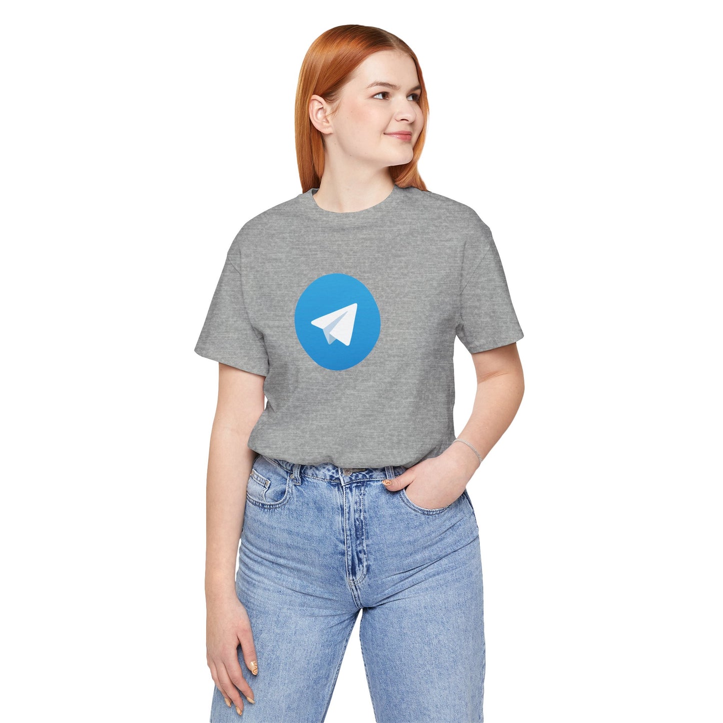 Telegram Logo Adult T-Shirt