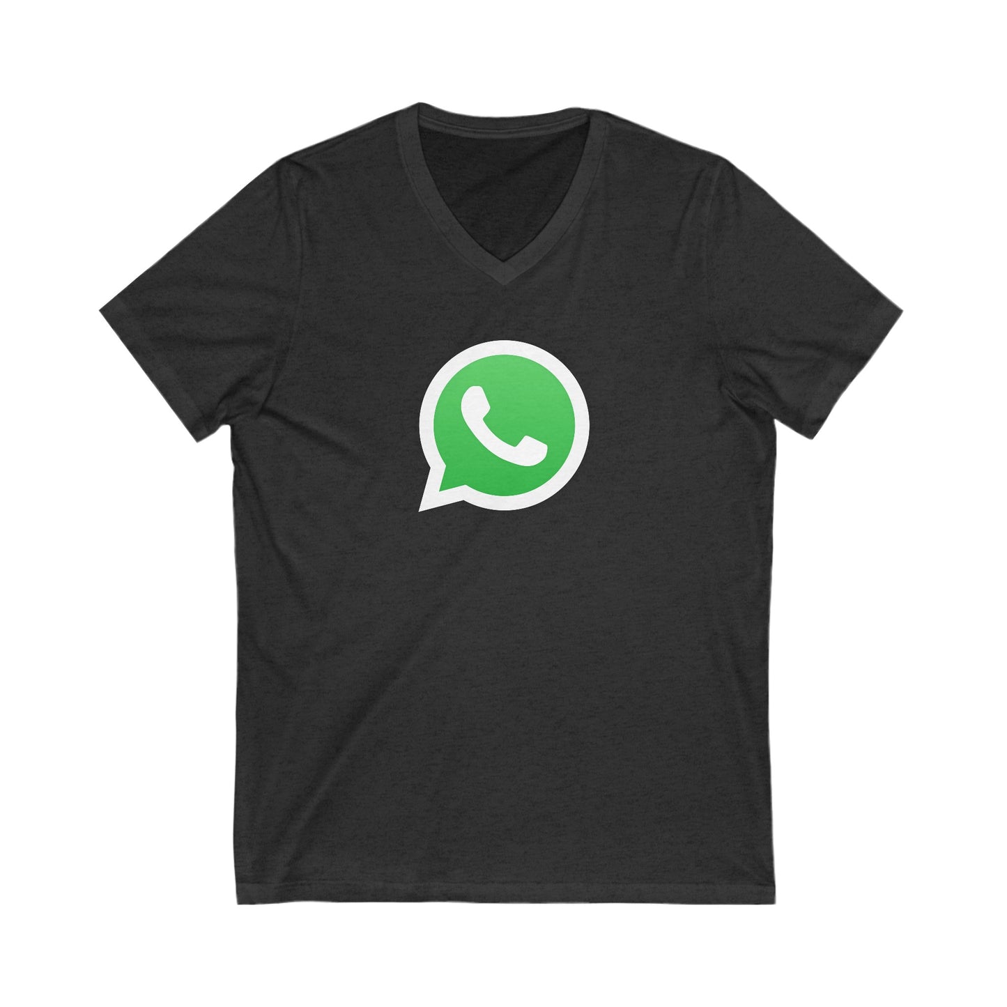 WhatsApp Logo Adult V-Neck T-Shirt