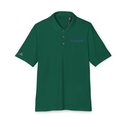 Facebook Logo Adidas Performance Polo