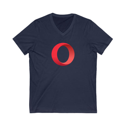 Opera Logo Adult V-Neck T-Shirt