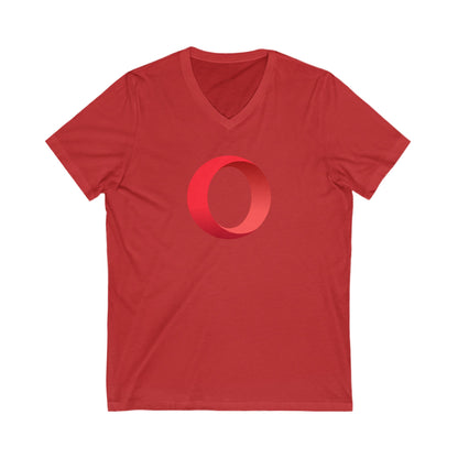Opera Logo Adult V-Neck T-Shirt