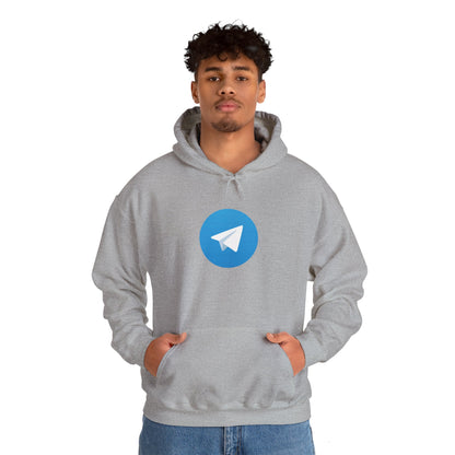 Telegram Logo Adult Hoodie