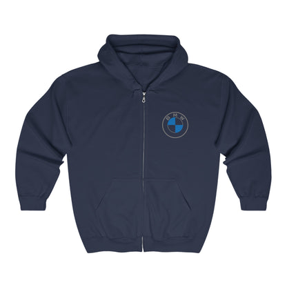 BMW Logo Adult Zip-Up Hoodie