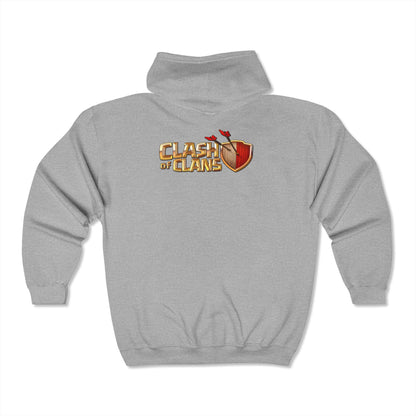 Clash Of Clans Adult Zip-Up Hoodie