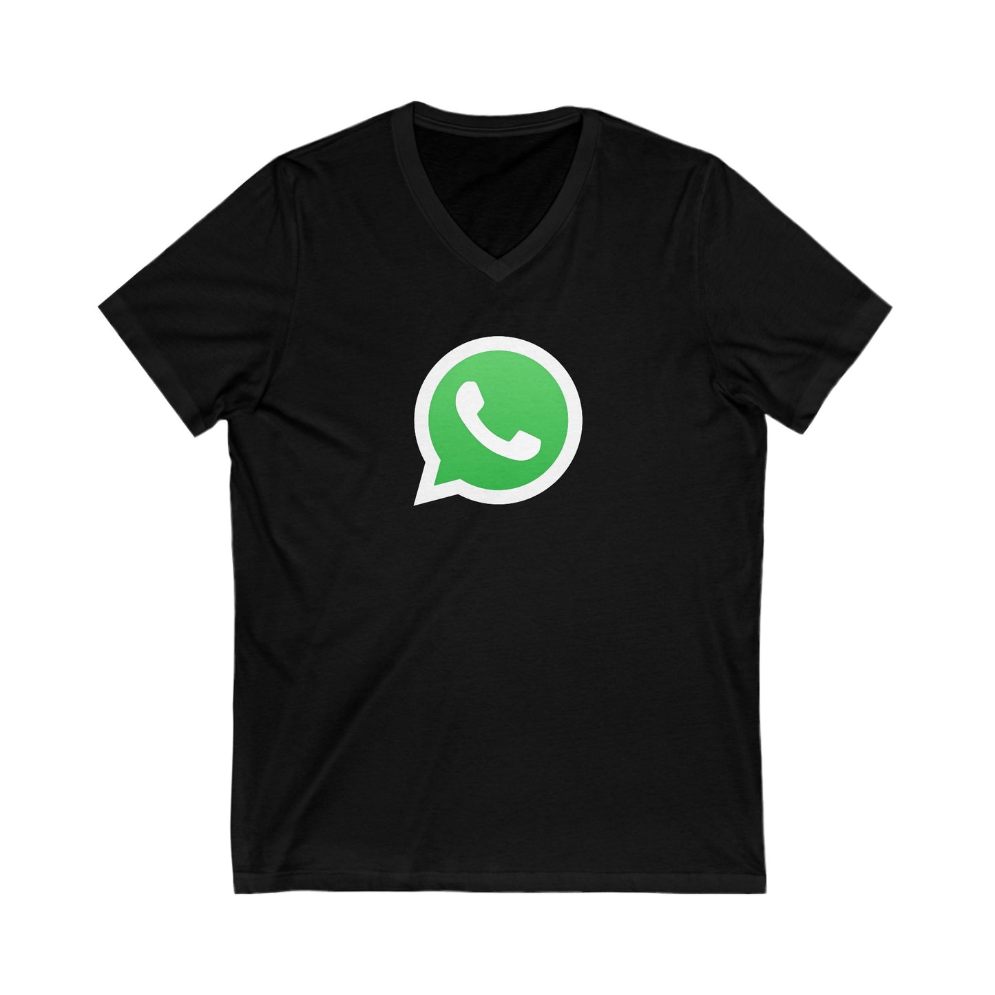 WhatsApp Logo Adult V-Neck T-Shirt