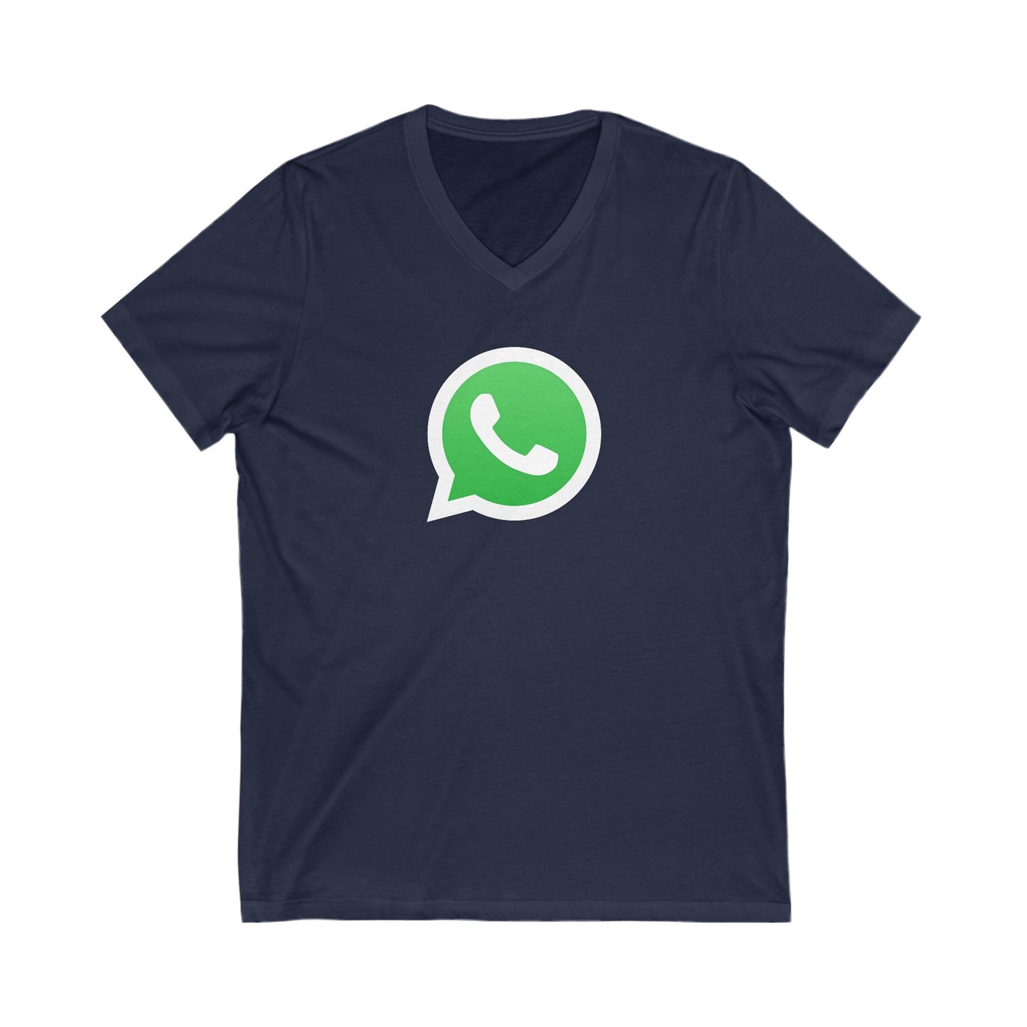 WhatsApp Logo Adult V-Neck T-Shirt