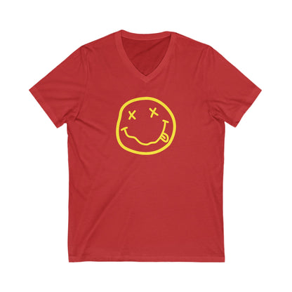 Nirvana Logo Adult V-Neck T-Shirt