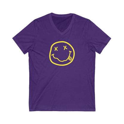 Nirvana Logo Adult V-Neck T-Shirt