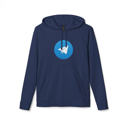 Telegram Logo Adidas Adult Hoodie