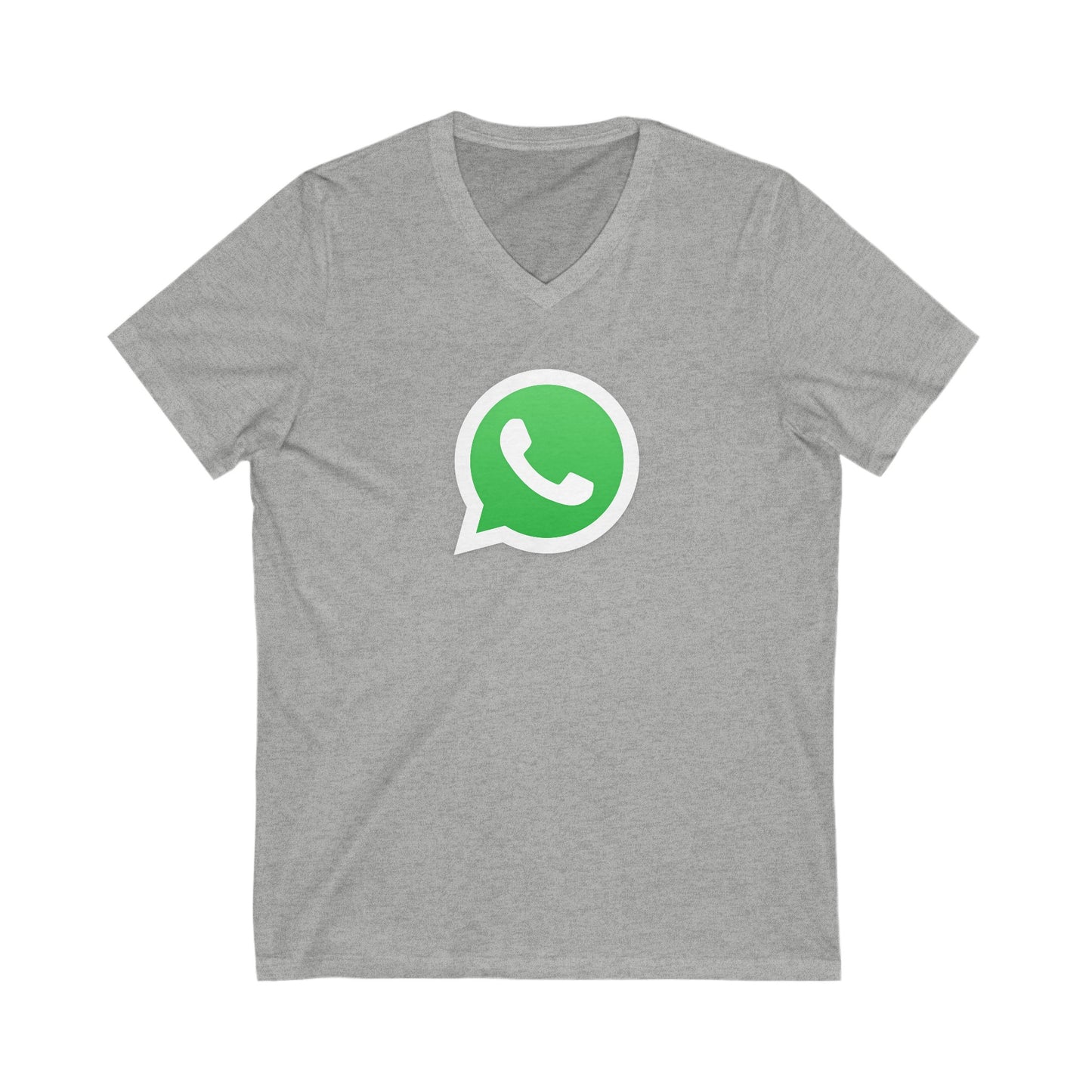 WhatsApp Logo Adult V-Neck T-Shirt