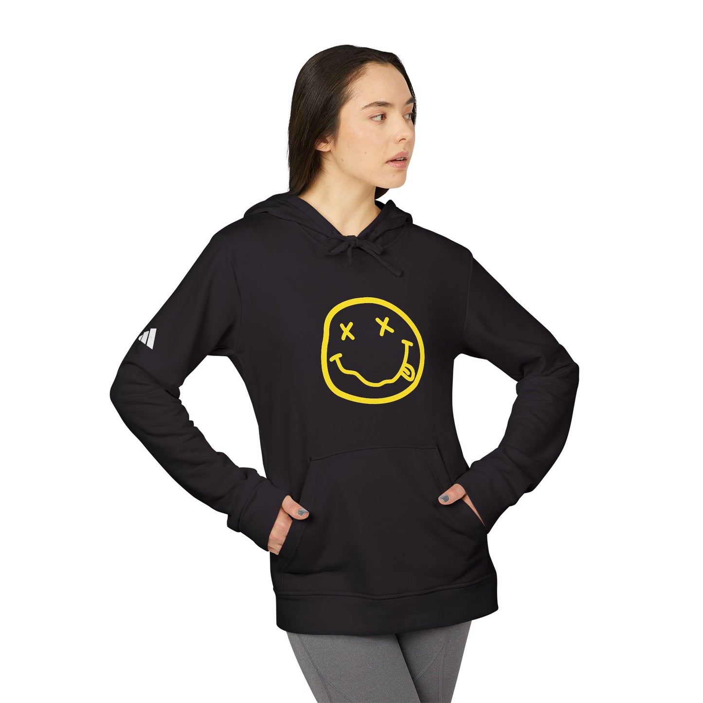 Nirvana Logo Adidas Adult Hoodie