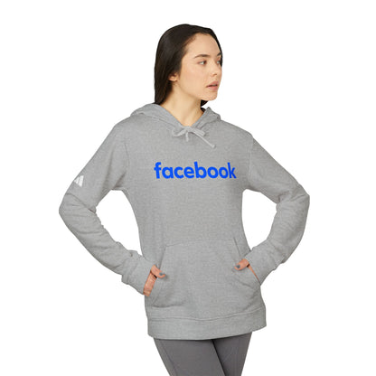 Facebook Logo Adidas Adult Hoodie