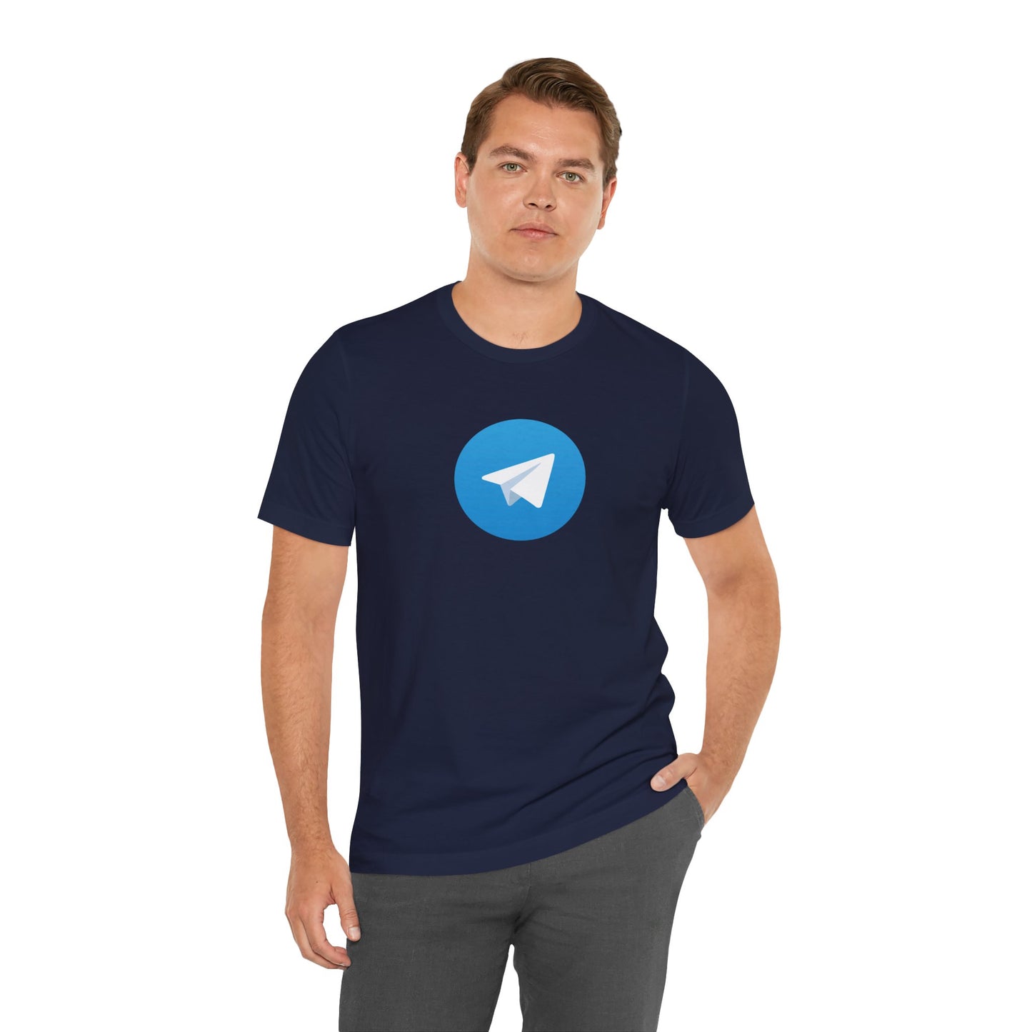 Telegram Logo Adult T-Shirt