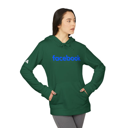 Facebook Logo Adidas Adult Hoodie