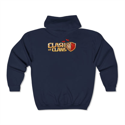 Clash Of Clans Adult Zip-Up Hoodie