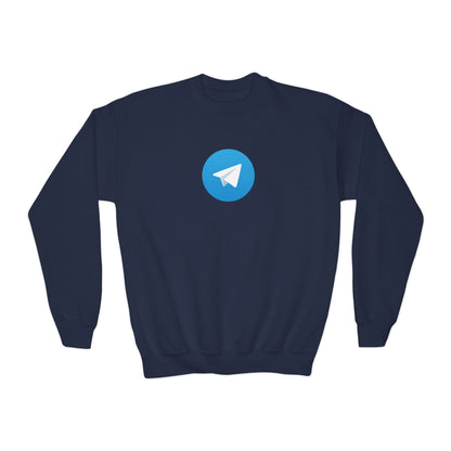 Telegram Logo Youth Sweatshirt
