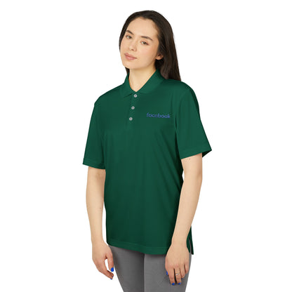 Facebook Logo Adidas Performance Polo