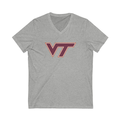 Virginia Tech Hokies Adult V-Neck T-Shirt