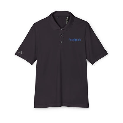 Facebook Logo Adidas Performance Polo