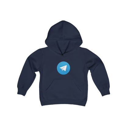 Telegram Logo Youth Hoodie