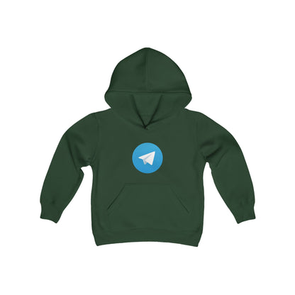 Telegram Logo Youth Hoodie