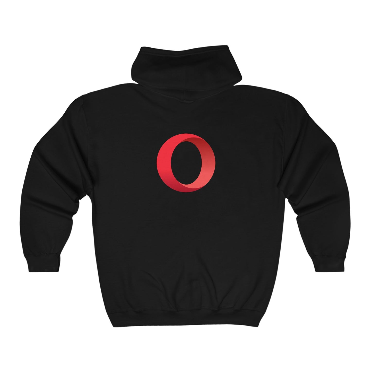 Opera Logo Adult Zip-Up Hoodie