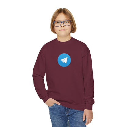 Telegram Logo Youth Sweatshirt