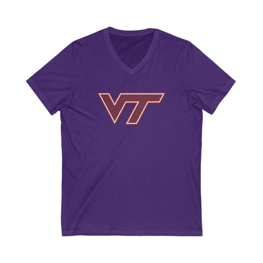 Virginia Tech Hokies Adult V-Neck T-Shirt