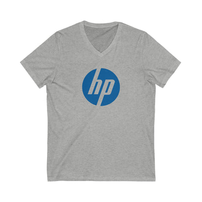 HP Logo Adult V-Neck T-Shirt